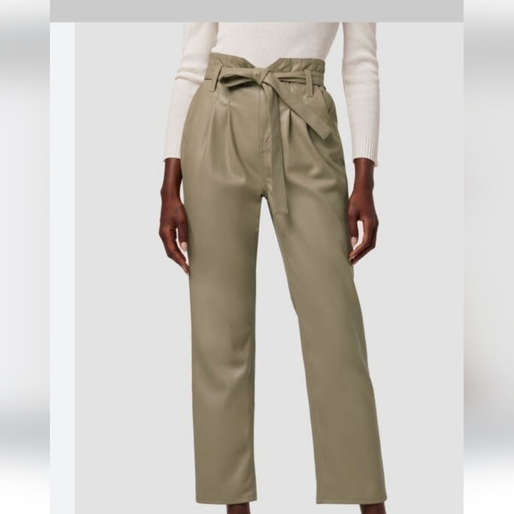 Babaton Cabret vegan leather belted pant
